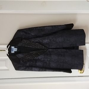 Black pants suit with sequins